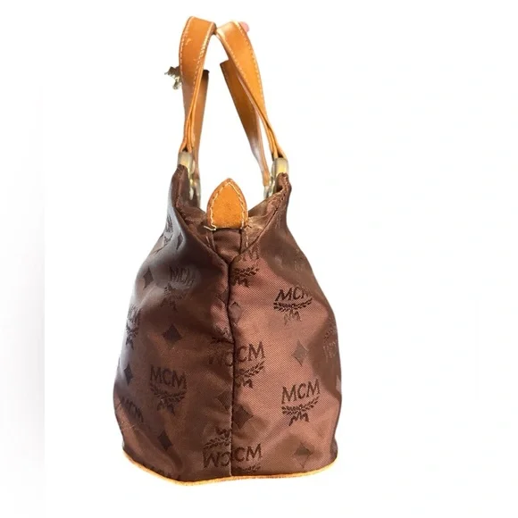 MCM Brown Satchel Bag - Picture 4 of 10